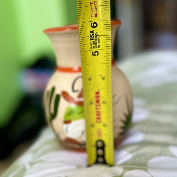 Vintage Mexican Pottery Handmade Siesta Sleeping Somberero Hat Planter Vase Art - Picture 8 of 9